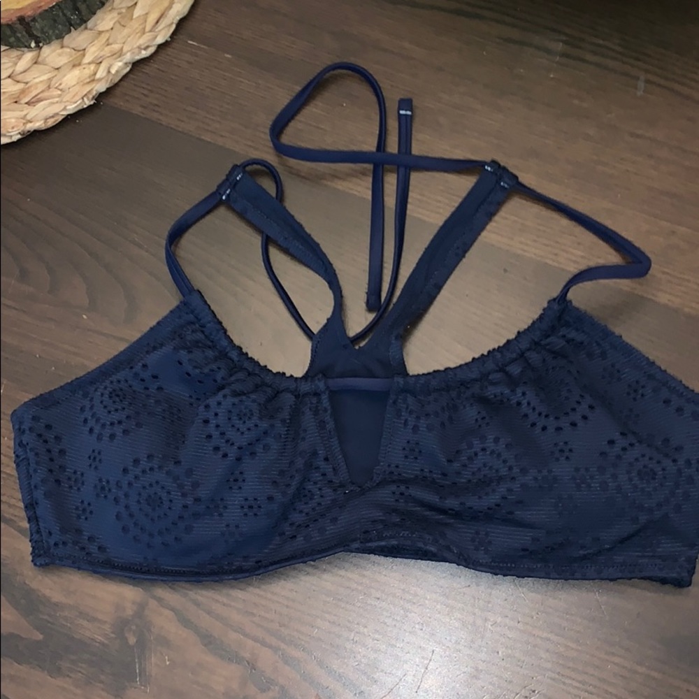 American Eagle navy scoop neck bathing suit XL
